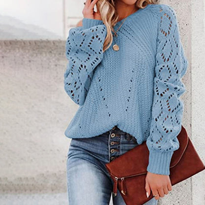 Xiora Sweater | Pull décontracté en tricot creux