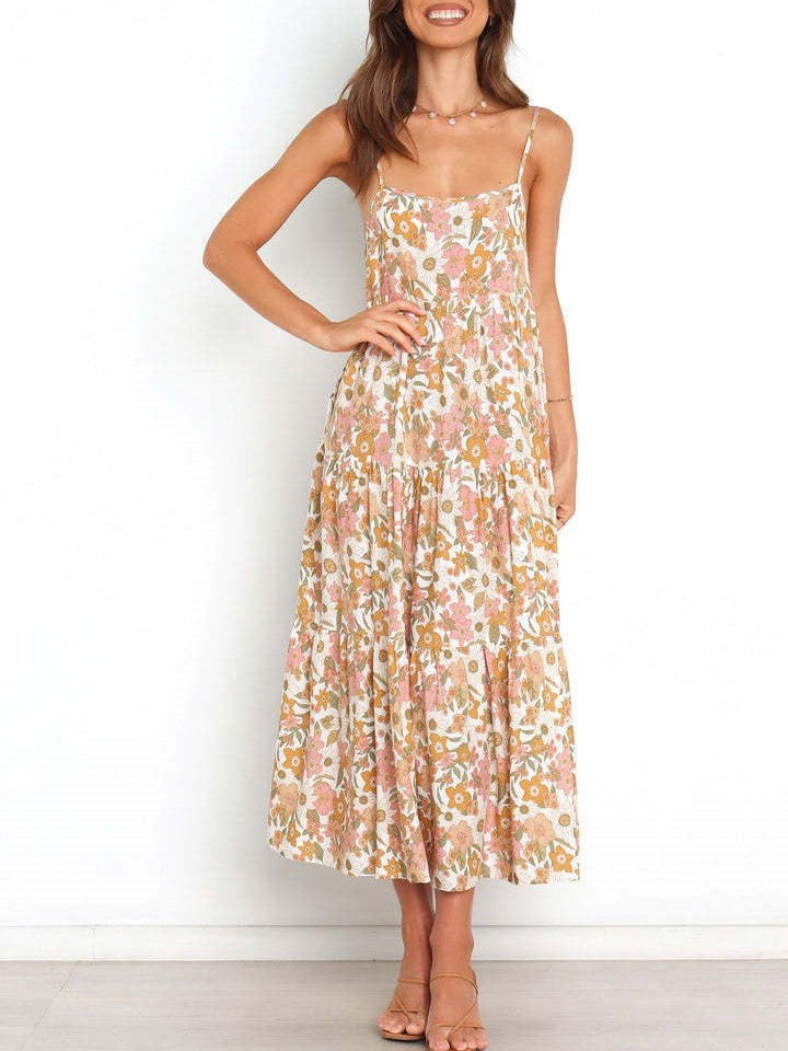 Robe à bretelles imprimée