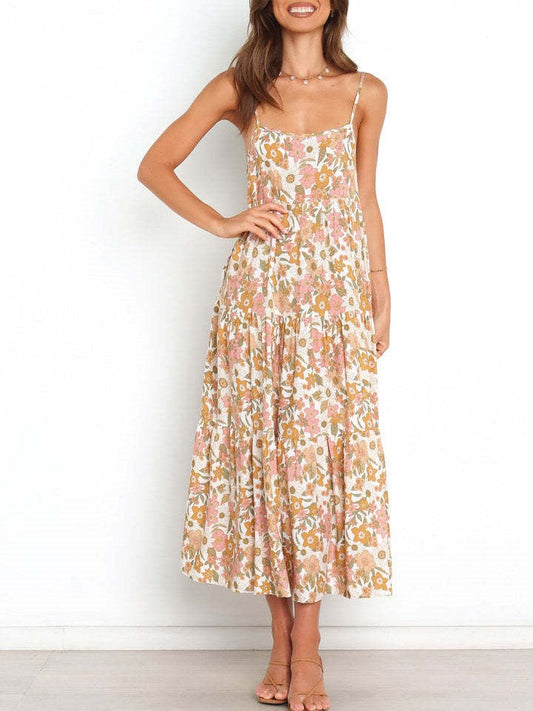Robe à bretelles imprimée