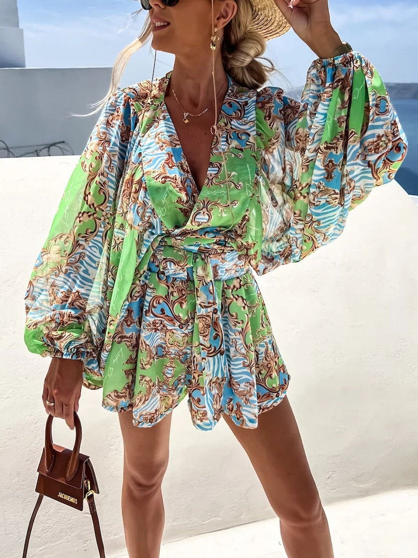 Top de plage et pantalon Ensemble deux pièces