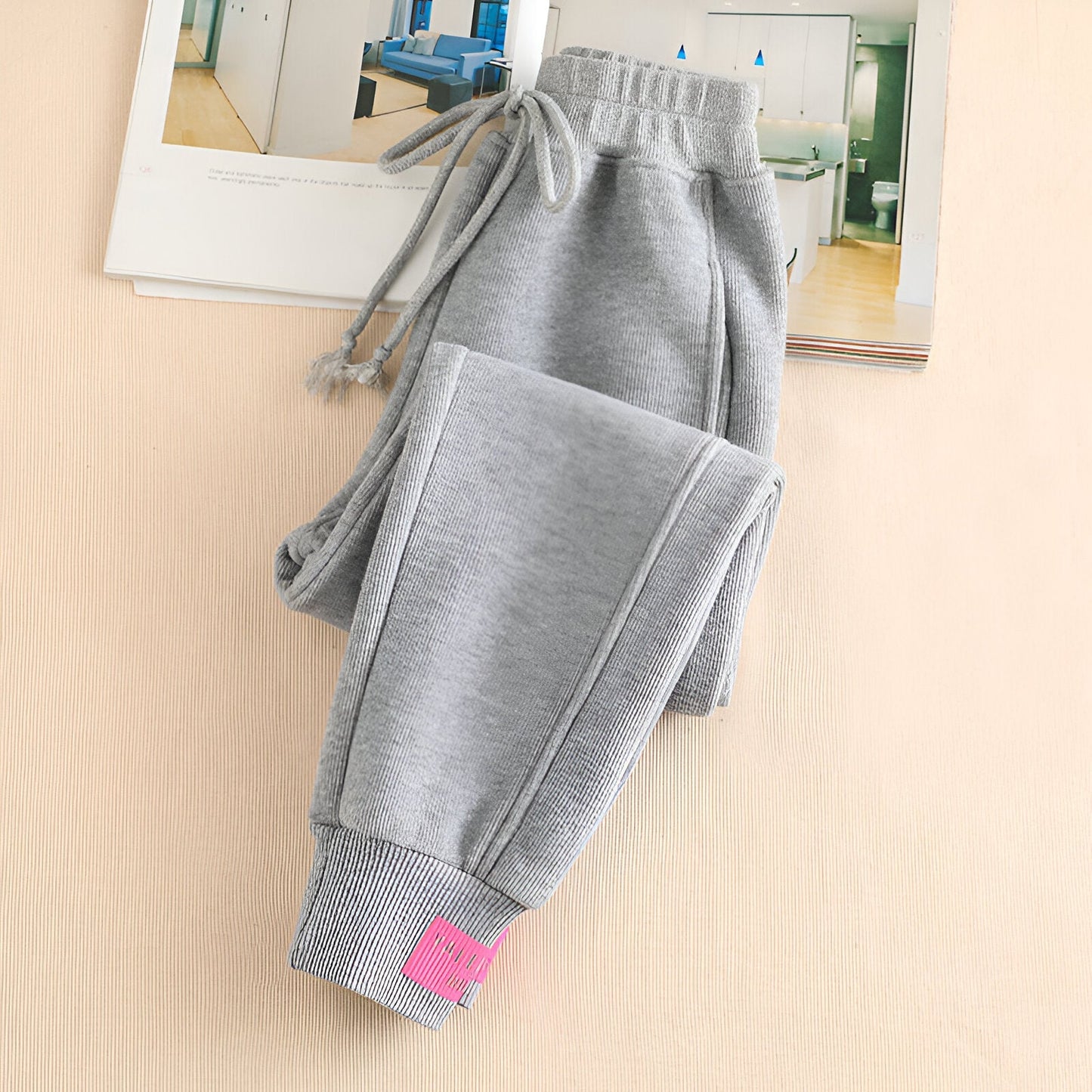 Petronella | Nouveau pantalon de jogging gris pour femme