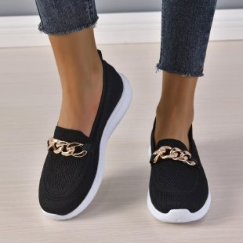 Sneaker en tricot pour femmes Loafer Slip On