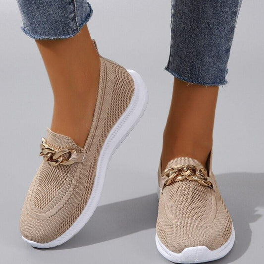 Sneaker en tricot pour femmes Loafer Slip On
