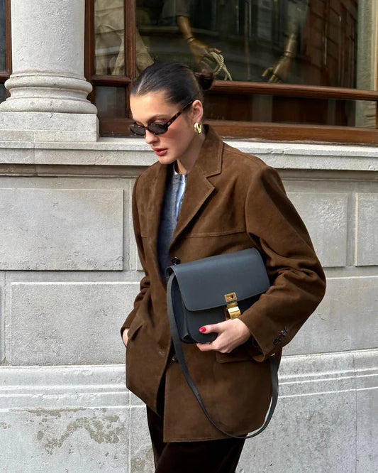 Monika - blazer classique en daim