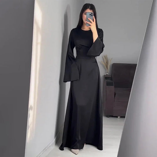Aria - Robes longues en satin pour femmes