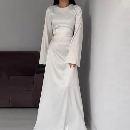 Aria - Robes longues en satin pour femmes