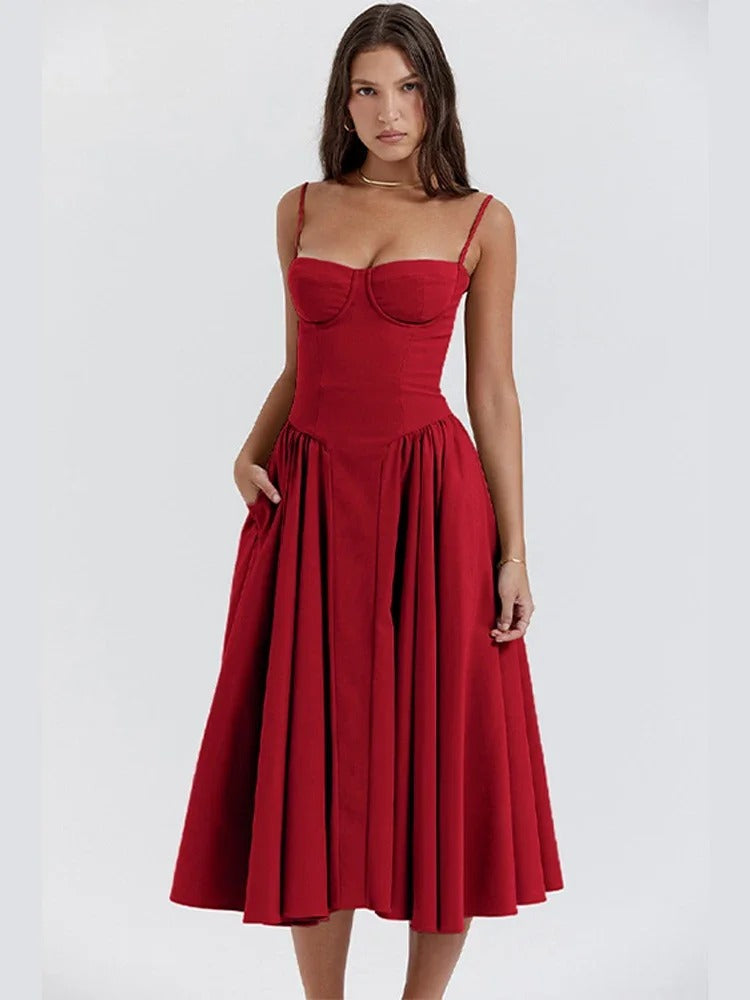 Florence -Élégante robe sans manches