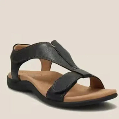 Katie - sandales d'été réglables en cuir avec soutien de la voûte plantaire