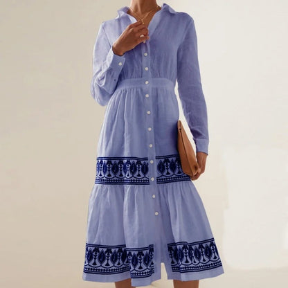 Leona - Robe élégante à manches longues
