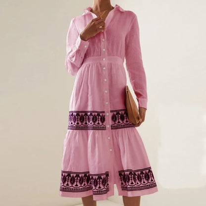 Leona - Robe élégante à manches longues