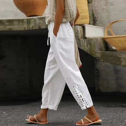 Clara - Pantalon ample décontracté à jambes larges