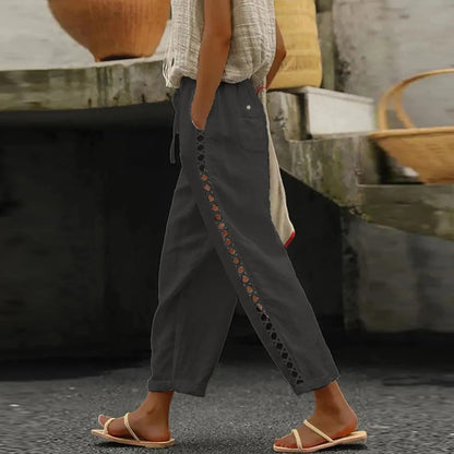 Cora - Pantalon ample décontracté à jambes larges
