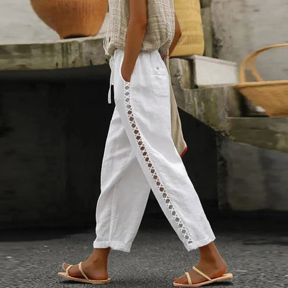 Cora - Pantalon ample décontracté à jambes larges