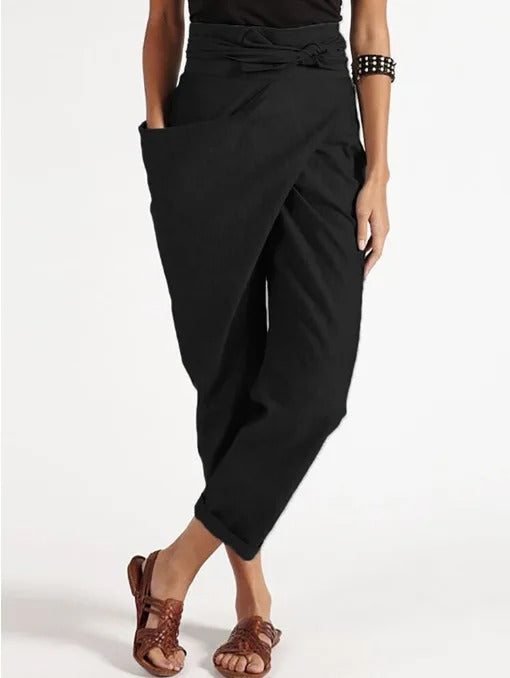 Pantalon asymétrique à la mode et décontracté