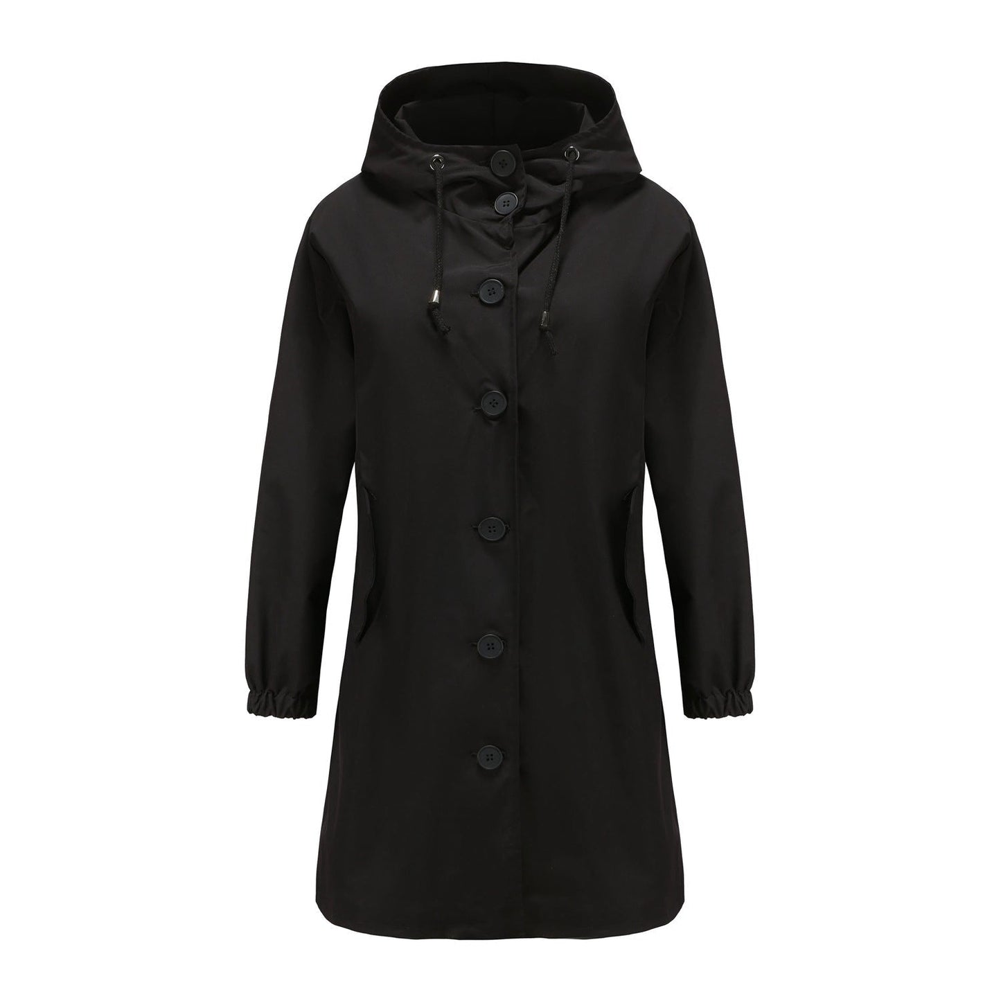 Veste imperméable décontractée pour l'extérieur avec capuche pour femmes | Idéale pour les activités de plein air