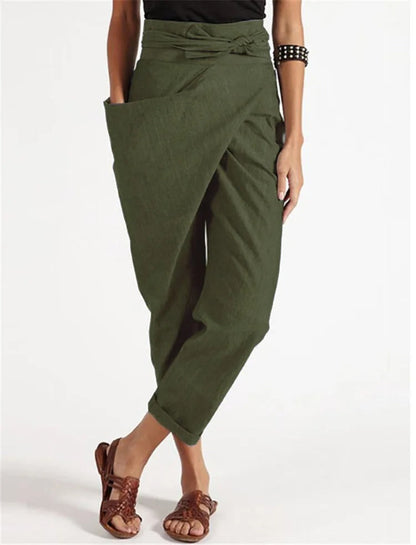 Pantalon asymétrique à la mode et décontracté