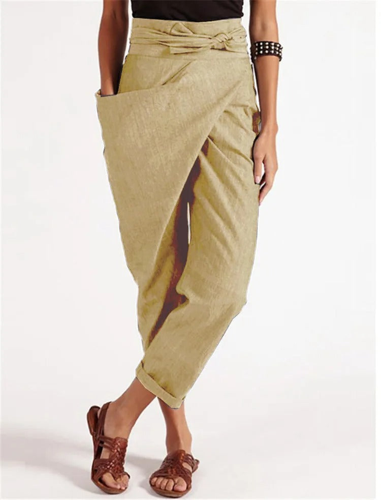 Pantalon asymétrique à la mode et décontracté