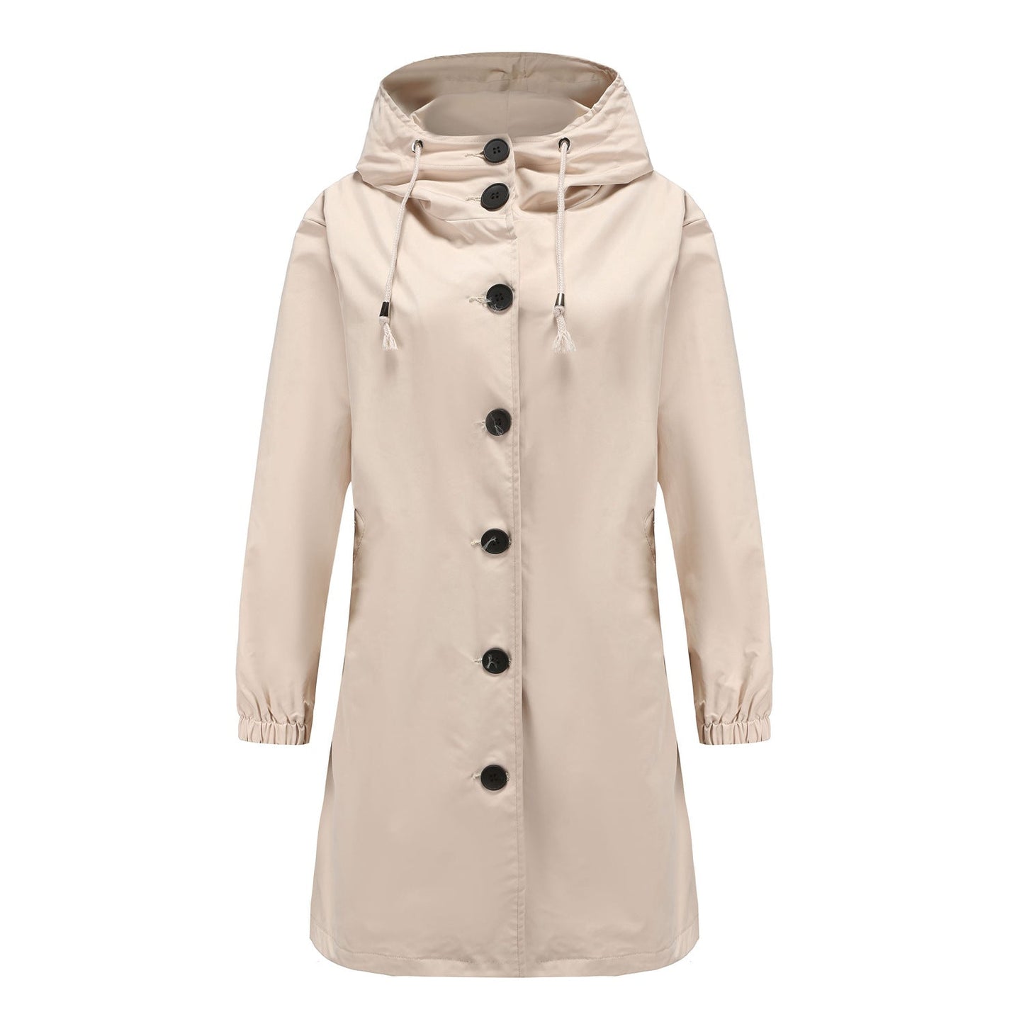 Veste imperméable décontractée pour l'extérieur avec capuche pour femmes | Idéale pour les activités de plein air