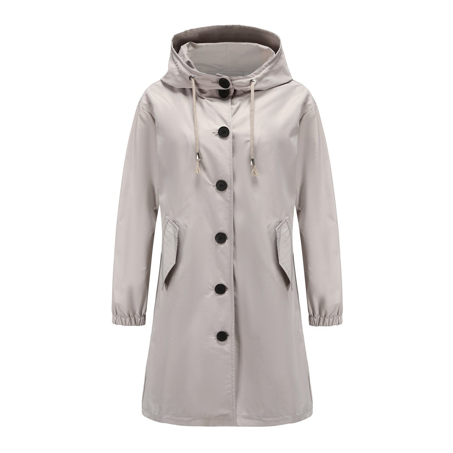 Veste imperméable décontractée pour l'extérieur avec capuche pour femmes | Idéale pour les activités de plein air