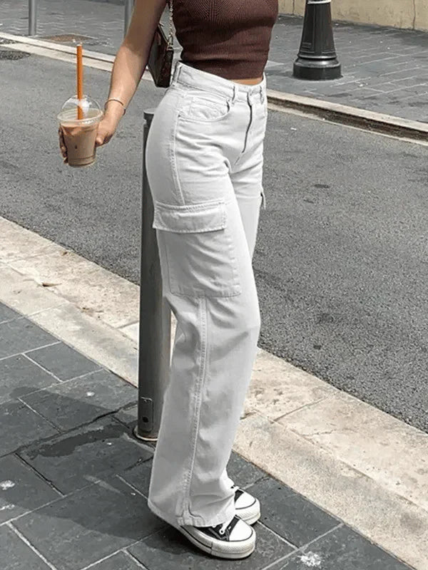 Olivia | Pantalon cargo confortable | Utilisation quotidienne | Tissu durable
