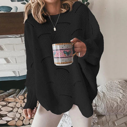 Autumn essence pull-over lâche tricoté