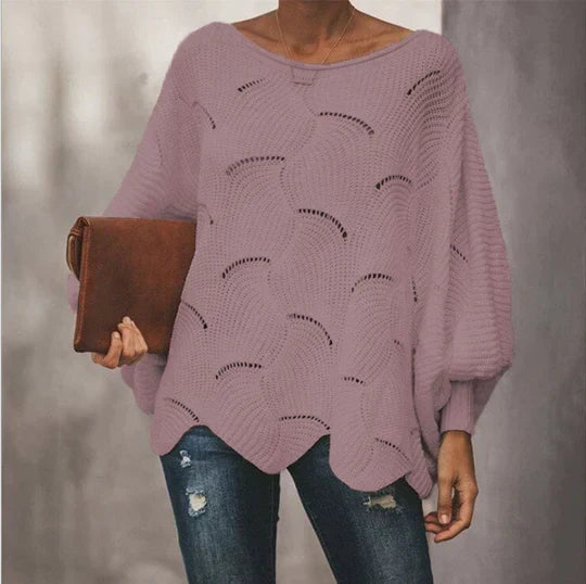 Autumn essence pull-over lâche tricoté