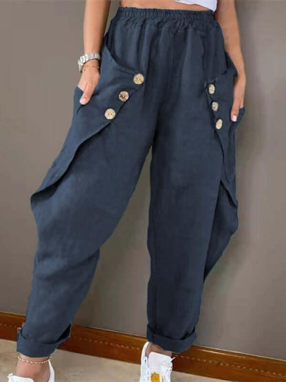 Elfreda - Pantalon cargo à grandes poches