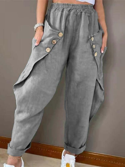 Elfreda - Pantalon cargo à grandes poches