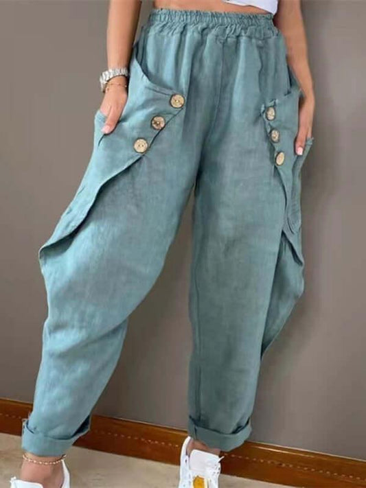 Elfreda - Pantalon cargo à grandes poches