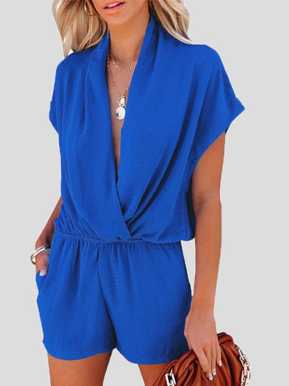 Combinaison décontractée  Deep V-neck crossover pocket