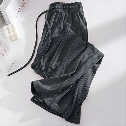 Chrysanthe | Pantalon large à taille haute, frais et léger