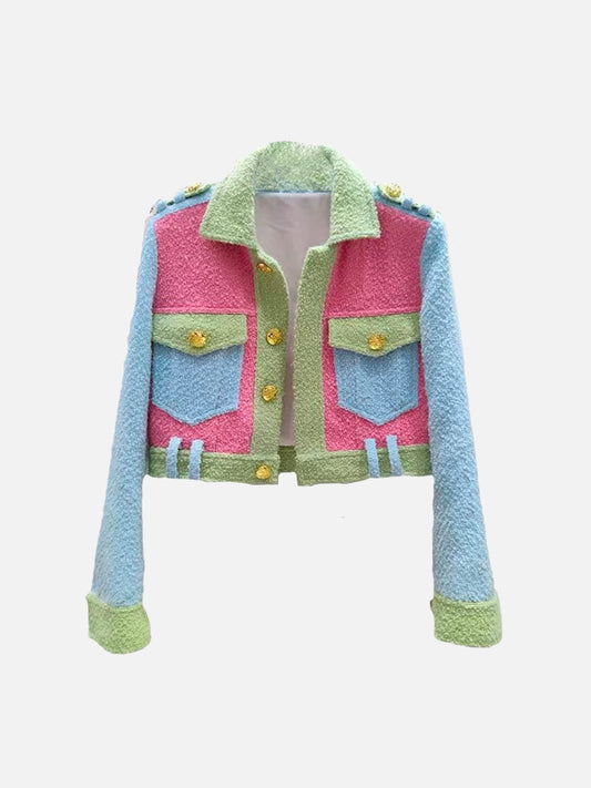 Noor - Veste en patchwork au motif coloré